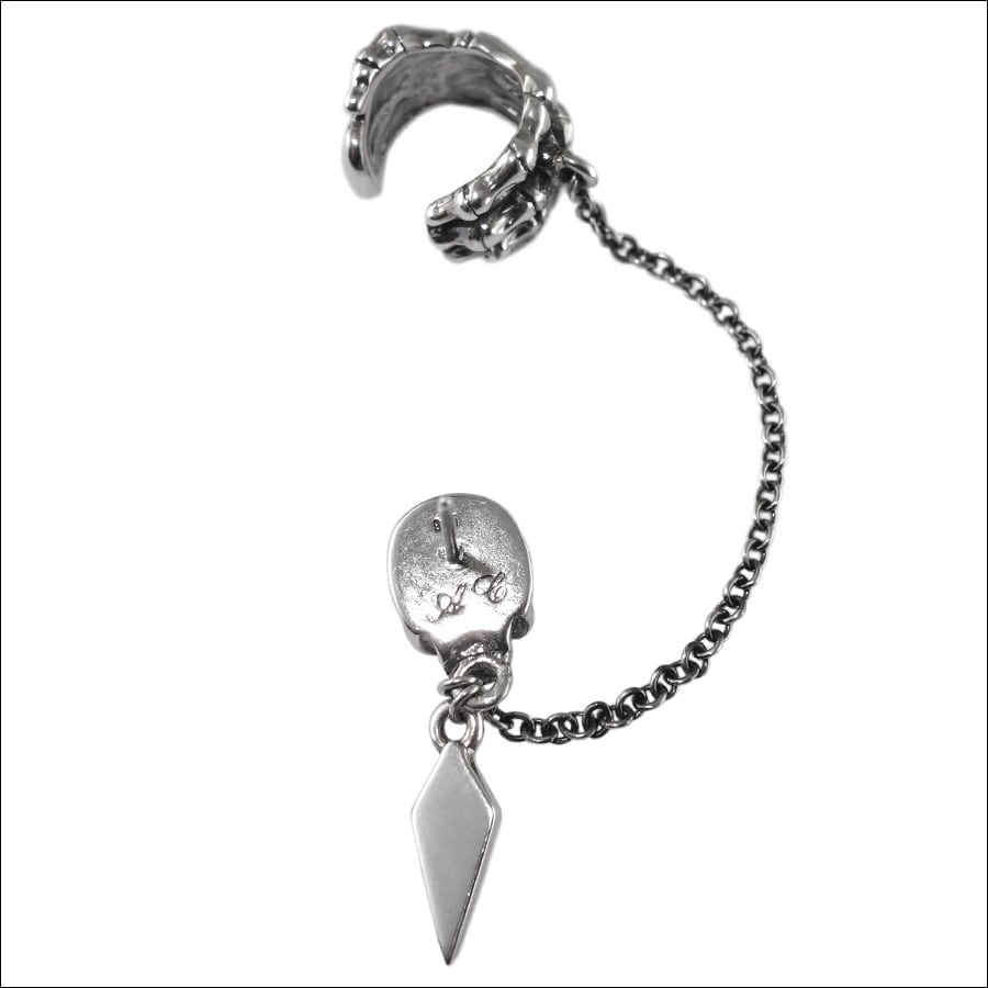 スカルイヤカフピアス 片耳用 ACE0138 Skull ear cuff earrings