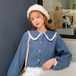 ✞ロリータJK制服 ホワイト丸襟フリルブラウスシャツ スプリングサマー カラースタンダードレーストップス ロング レトロ 大人ガーリー スウィート キュート カジュアル 春物 春夏秋冬 ✞✝✞ゴシック ゴスロリ SM ワンピース 黒 靴 大きいサイズ タイツ ヘッドドレス スカート バイブル 雑誌 本 タイツ アクセサリー ミリロリ 甘ロリ クラロリ 和ロリ エレガント 黒ロリ 姫ロリ 華ロリ BB-BB37634297252