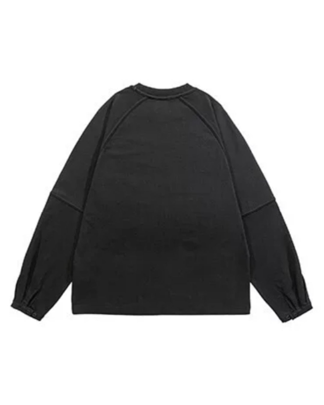ドロップショルダーパッチポケット長袖Tシャツ S0670