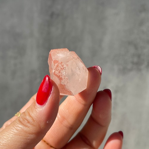 ブラジル産 ピンクレムリアン｜ハーフポリッシュ結晶・ディアマンティーナ