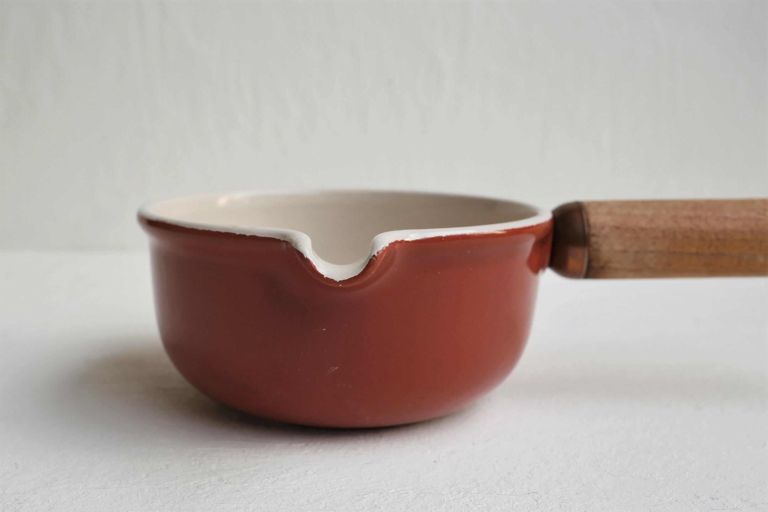 フランス アンティーク ヴィンテージ　ル・クルーゼ Le Creuset　”Mama”シリーズ ソースパン14（ブラウン） | EMUPARIS  powered by BASE