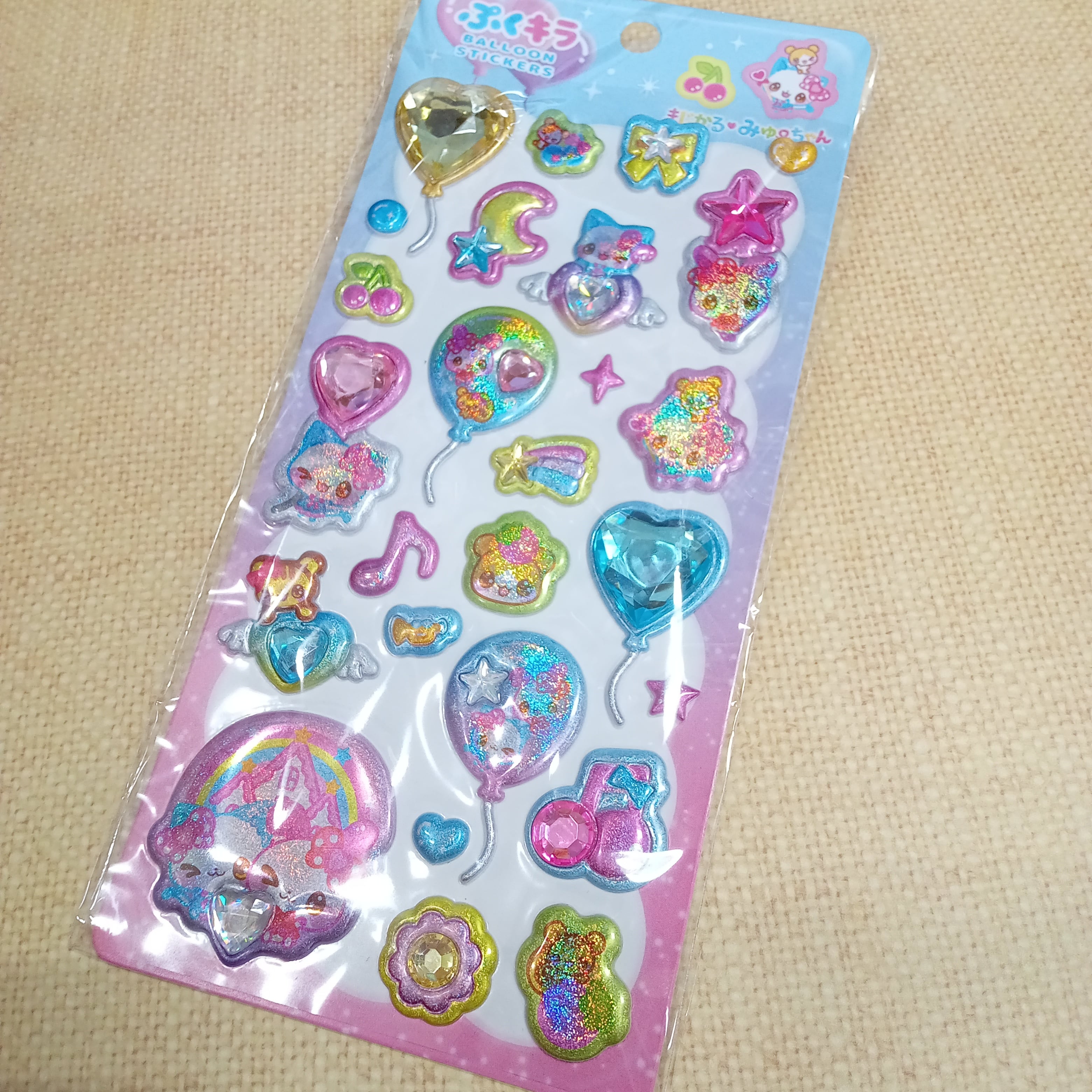 平成メモリー ぷくキラバルーンステッカー まじかるみゅーちゃん