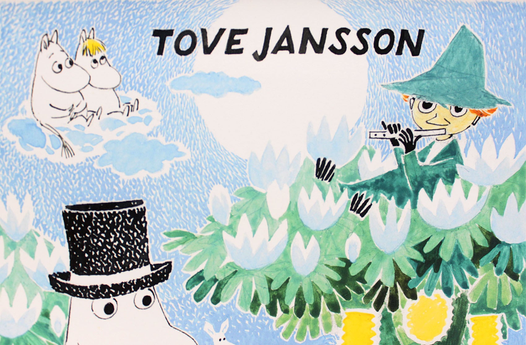 ムーミン 北欧 All Things Commerce「フィン ファミリー ムーミントロール」送料無料 フレーム 展示用フック付アートポスター 絵画 インテリア アート