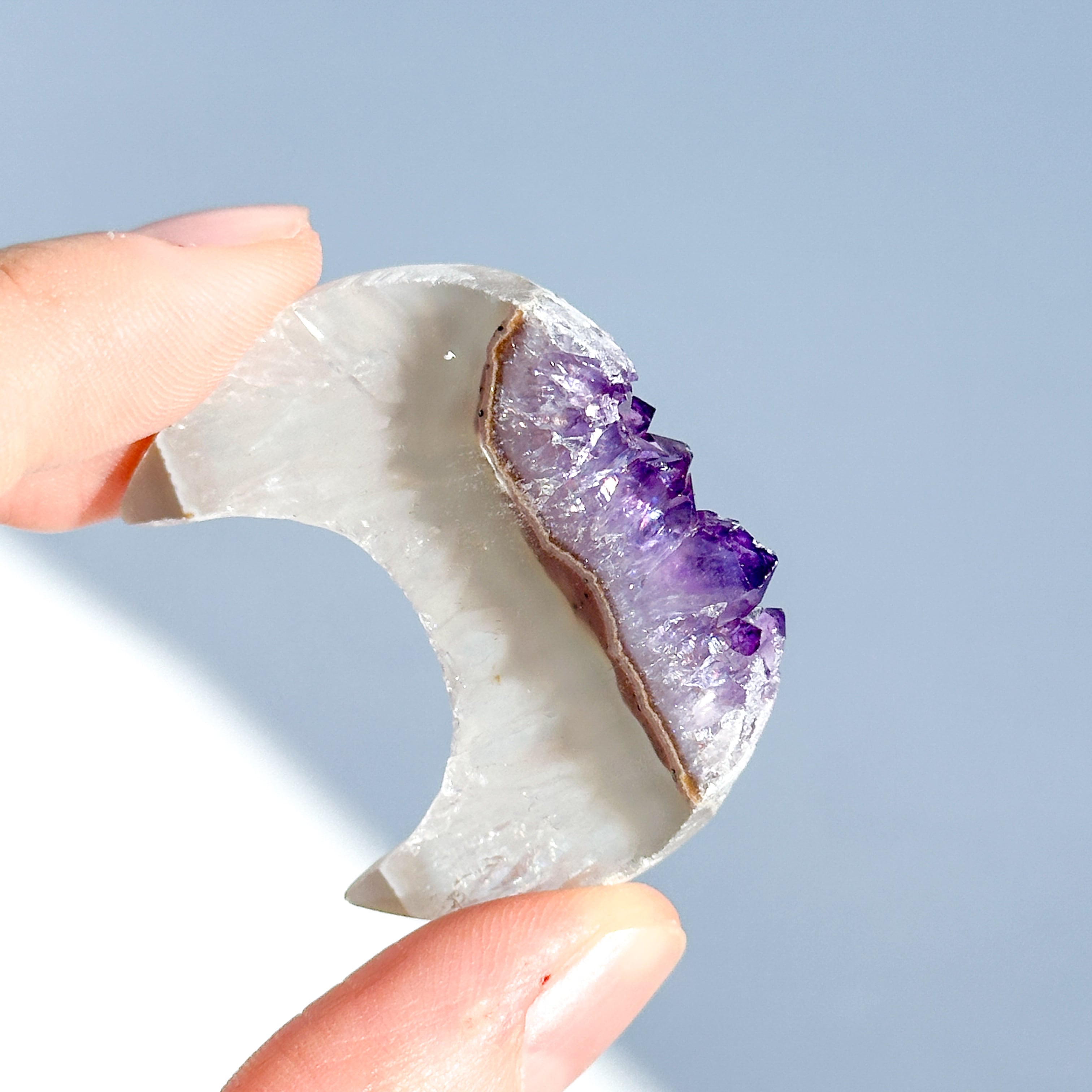 アゲート×アメジスト 月92◇ Agate × Amethyst ◇天然石・鉱物