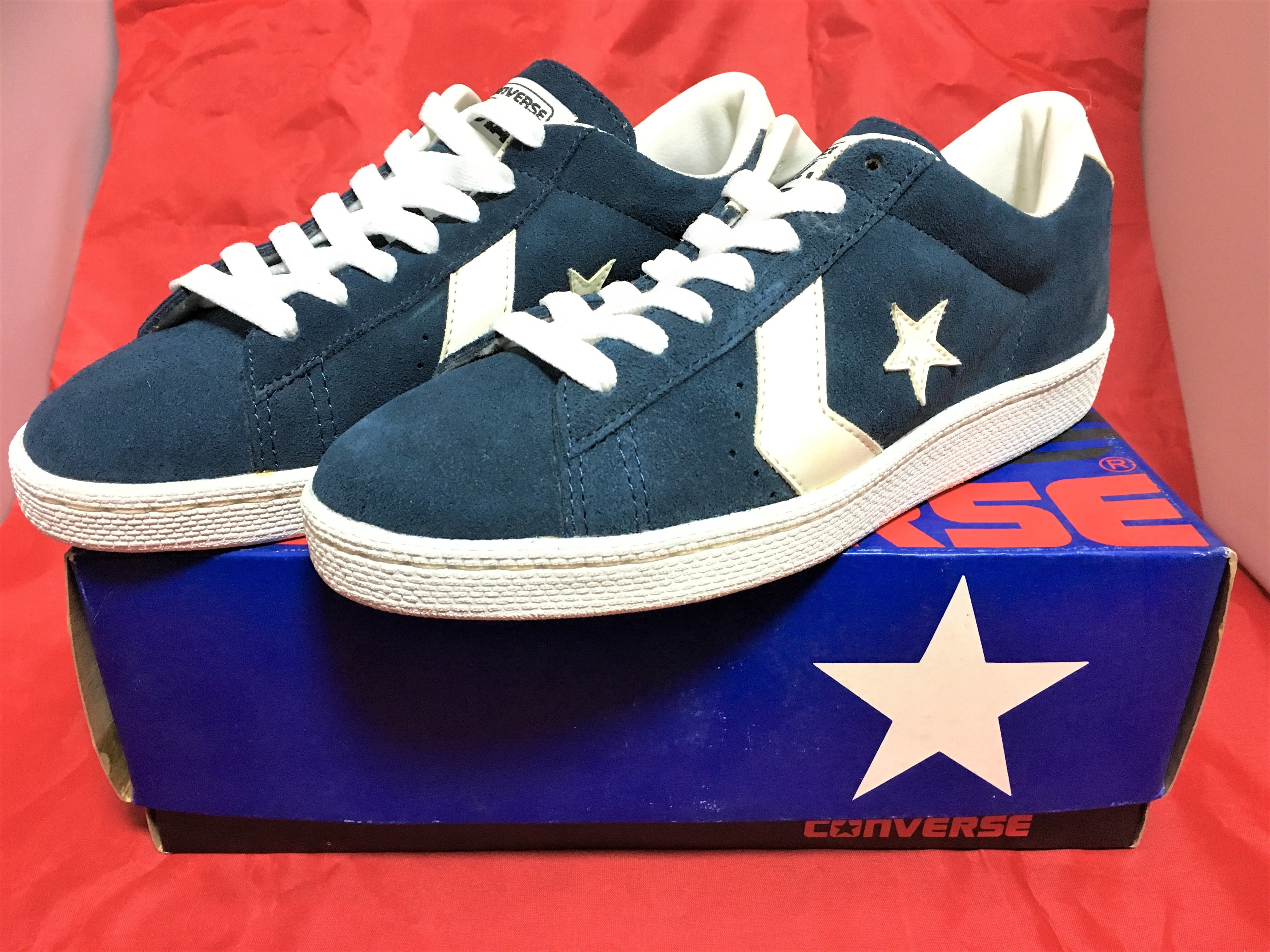 CONVERSE(コンバース) PRO LEATHER SUEDE(プロレザー スエード) OX 5 1/2 23.5cm ネイビー ⑤