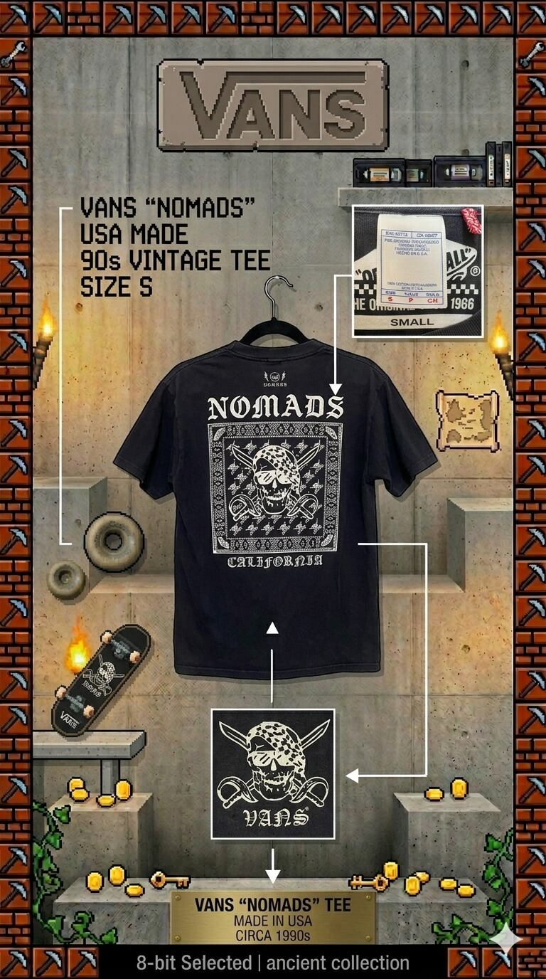 M 00s VANS カリフォルニア Tシャツ オールドスケート クロス USA