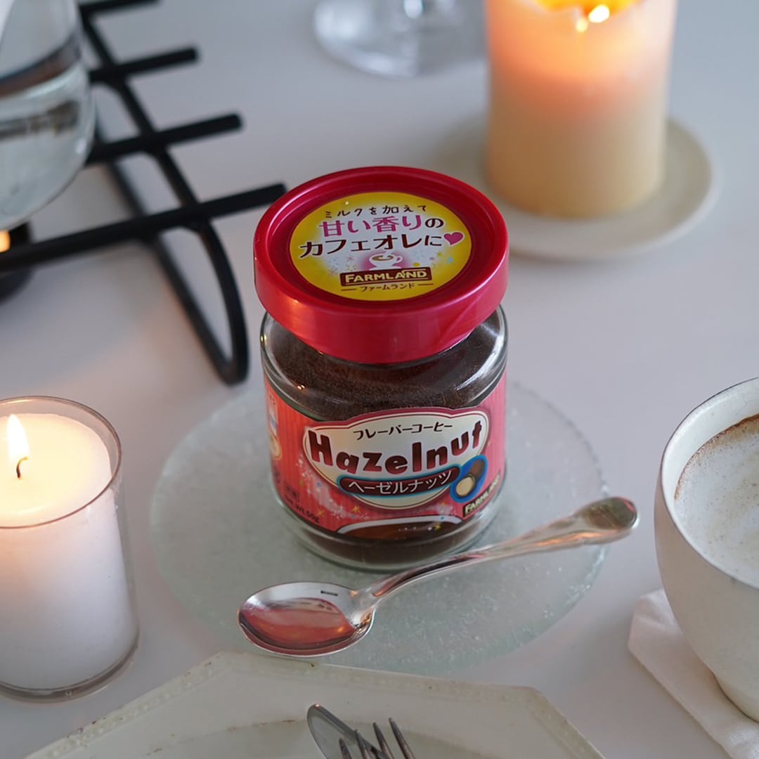 インスタント】ファームランド ヘーゼルナッツ・フレーバーコーヒー
