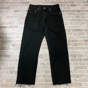 1990s LEVI'S 505 DNIM PANT 後染めBLACK 実寸W31.5 L27.5