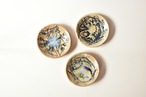 小代瑞穂窯 / 福田るい : ボタ 3寸 まる皿 ①
