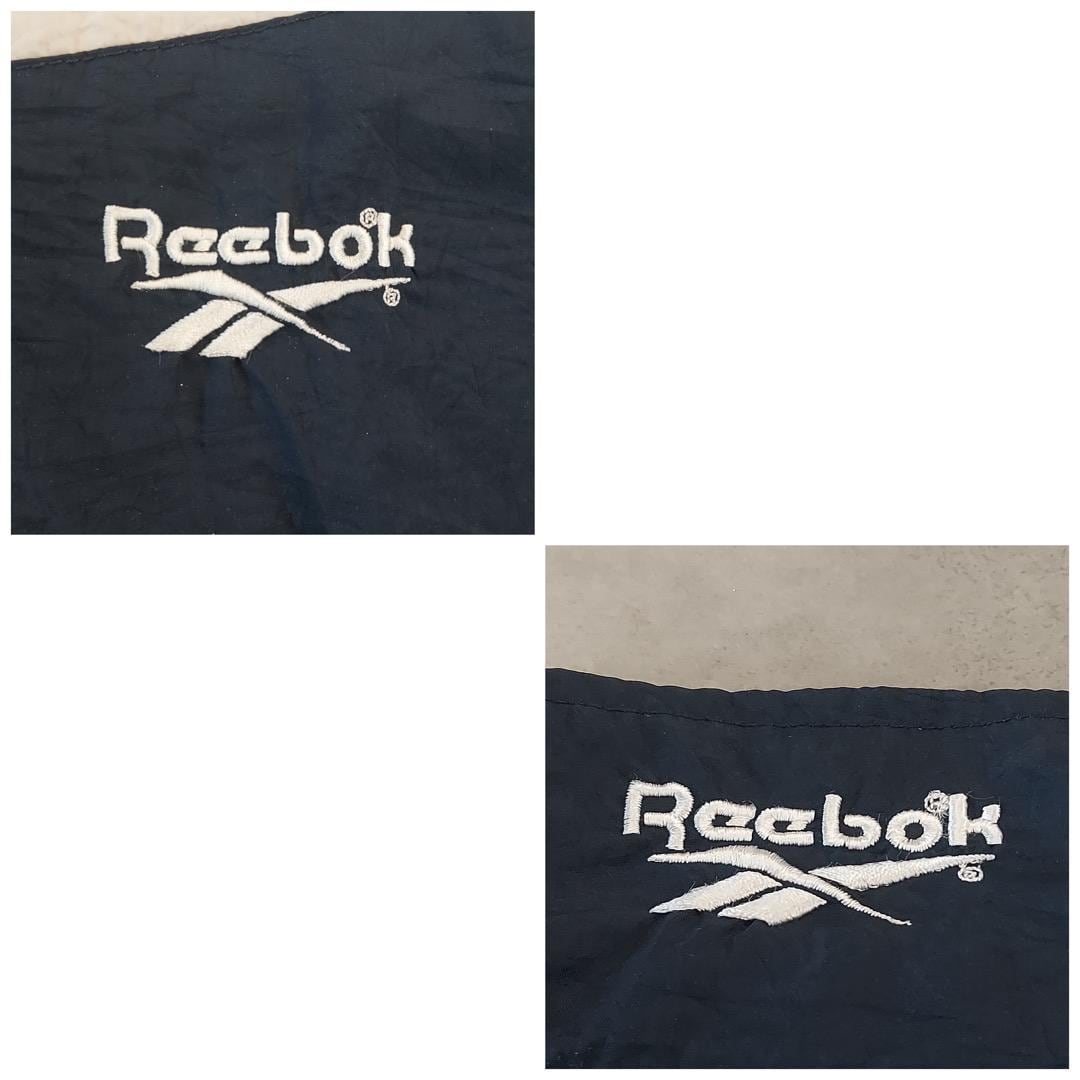 メンズ　Reebok XLジャケット 黒/青/白 楽天市場】90s 希少サイズ S □ Reebok リーボック ライナー付き