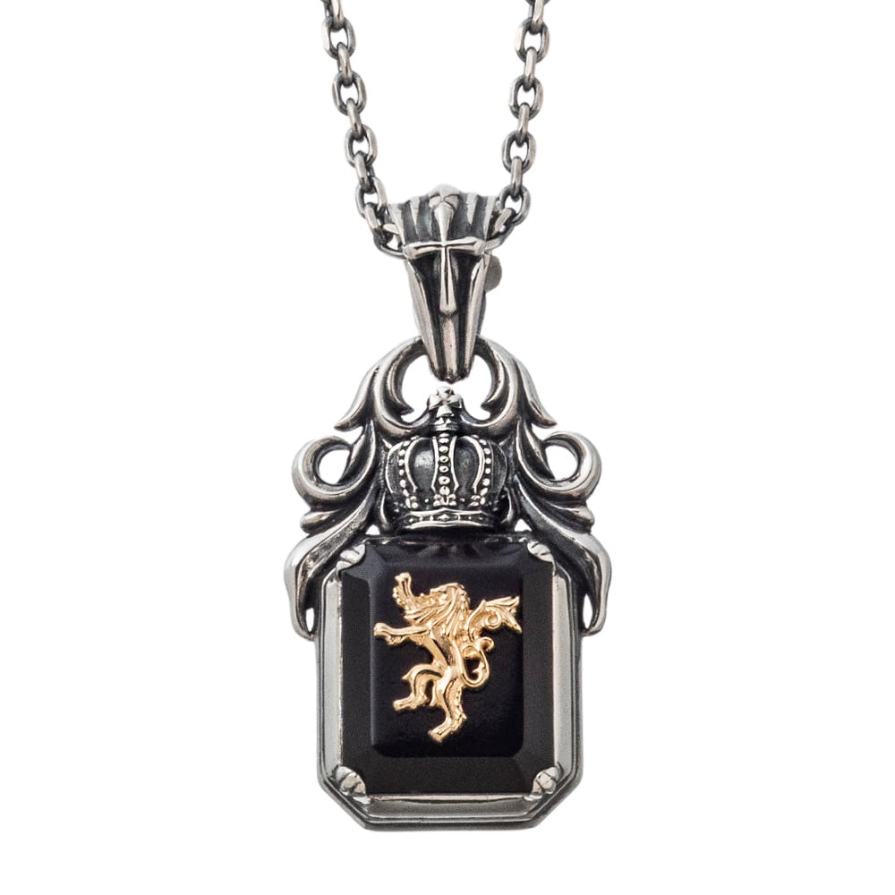 10金ライオンペンダント AKP0131 10k gold lion pendant シルバー