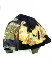 【bomber34】再構築リバーシブルボンバー Kimono×Military MIX BOMBER JACKET