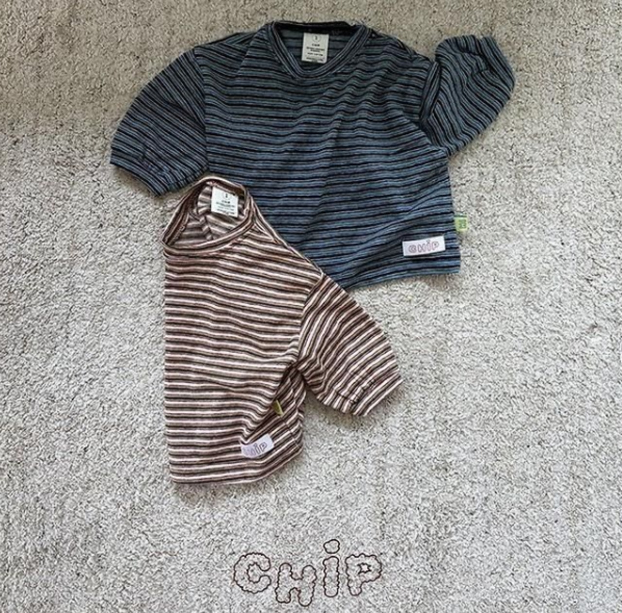 【取寄】CHIP ストライプT|秋服|韓国子供服|26/AT