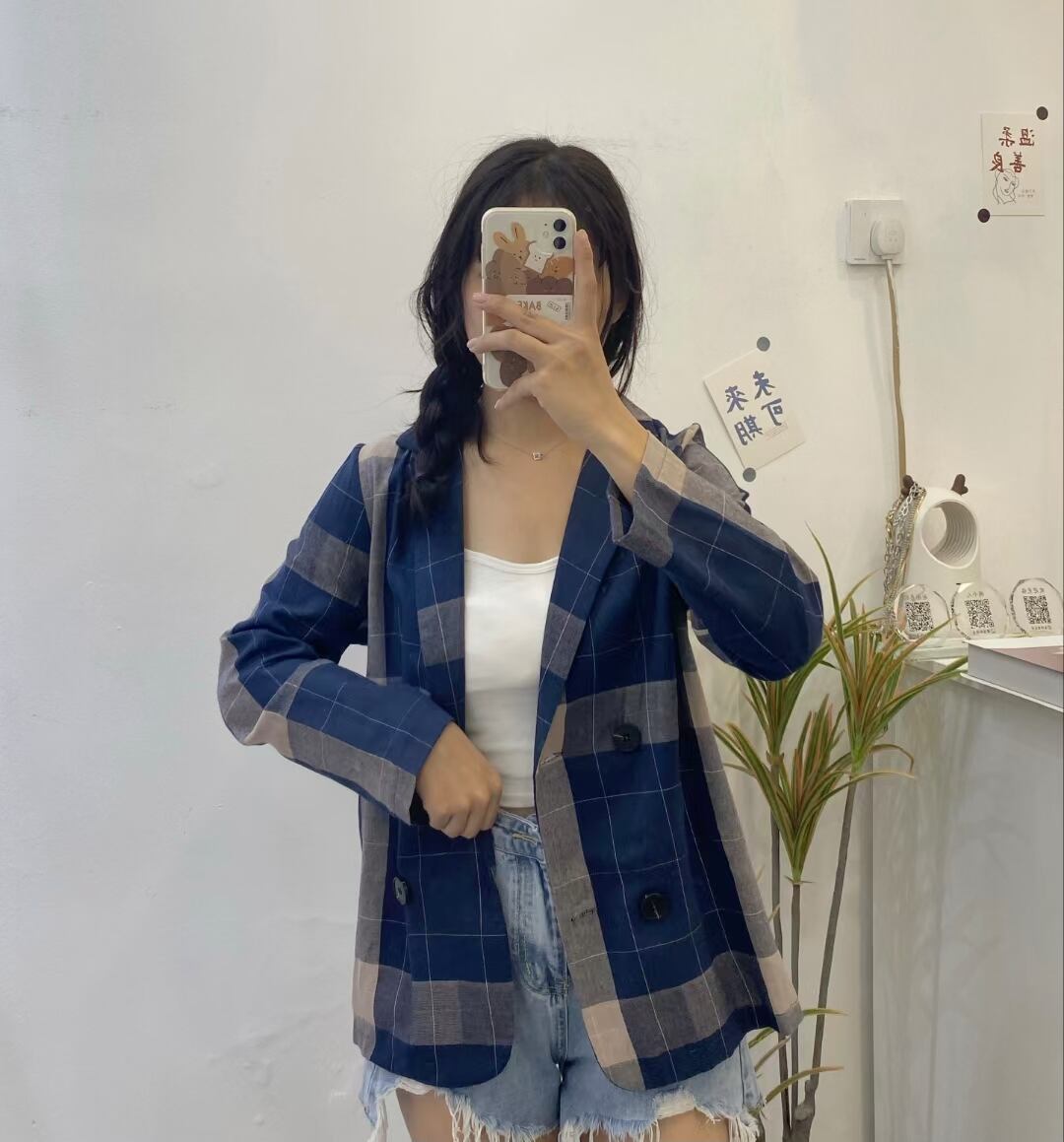 チェックジャケット　AJ5Z5039-950