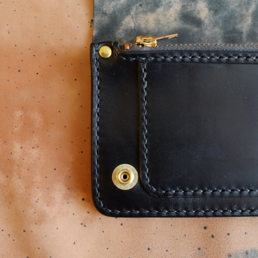 在庫品】ミドルトラッカーウォレット 壱 GUIDI CULATTA CAVALLO 弐層式