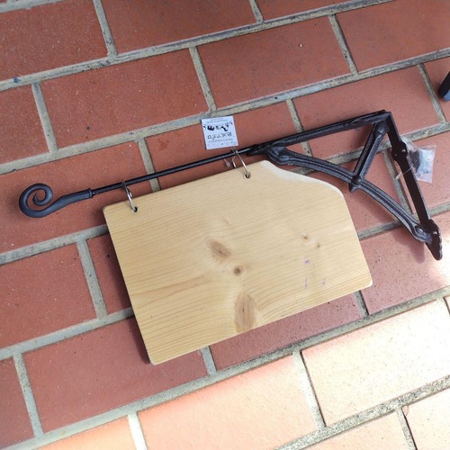 先っちょくるくる ハンギングサイン アイアン看板 手作り