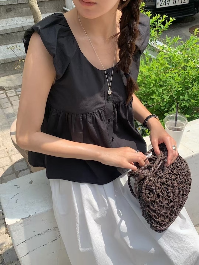 (予約) signature / Alan sleeveless blouse 2color
