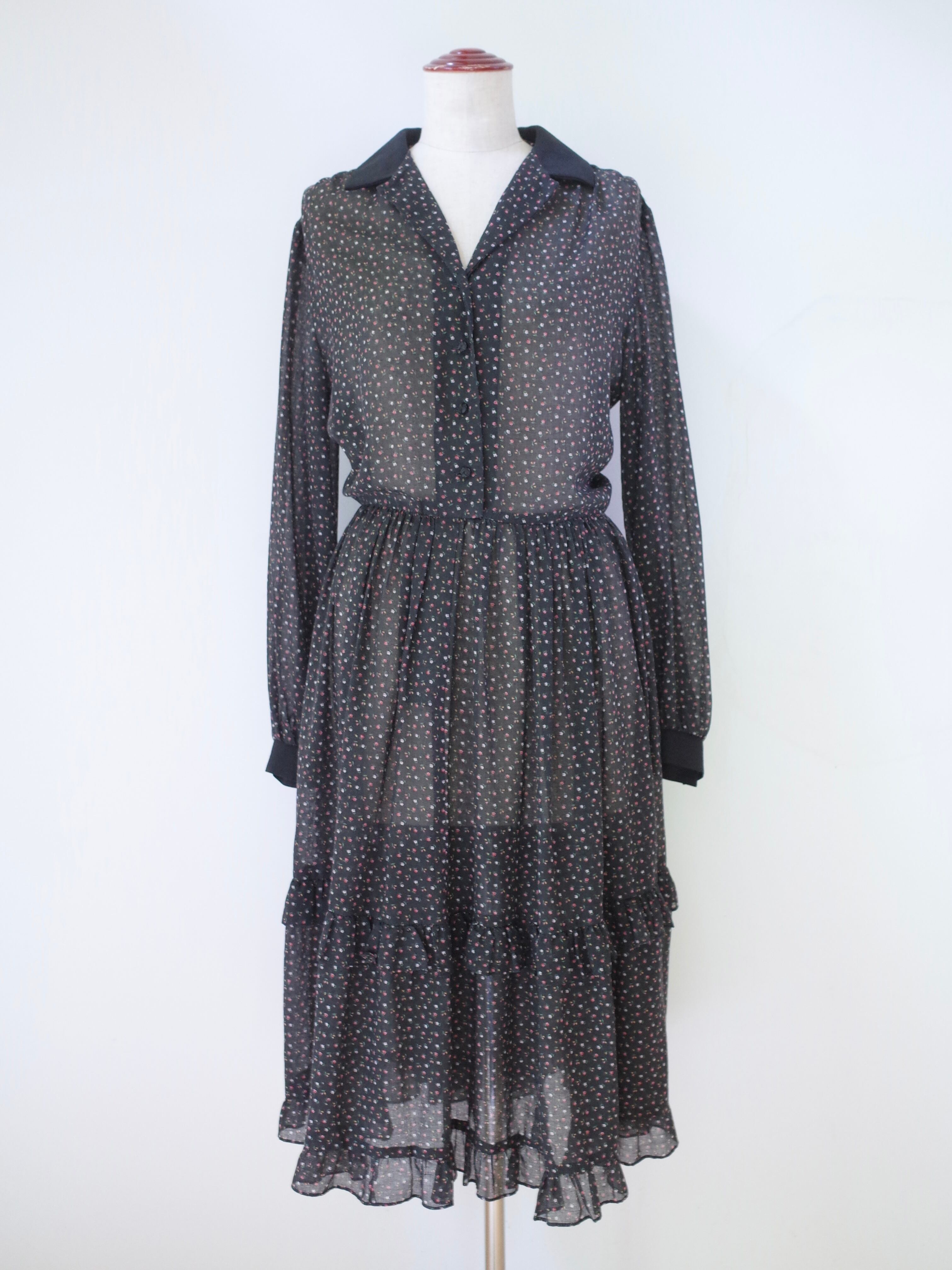 USA vintage flower pattern dress