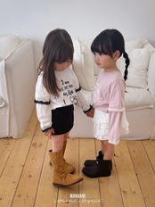 韓国子供服 / BANANA J / 26Autumn / コントロール レイヤードTシャツ / 秋服 / キッズ *XS~JS*