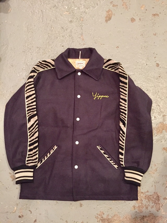 "yippee"  ZEBRA COAT  NAVY  