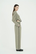 CLANE HERRINGBONE LINE PANTS