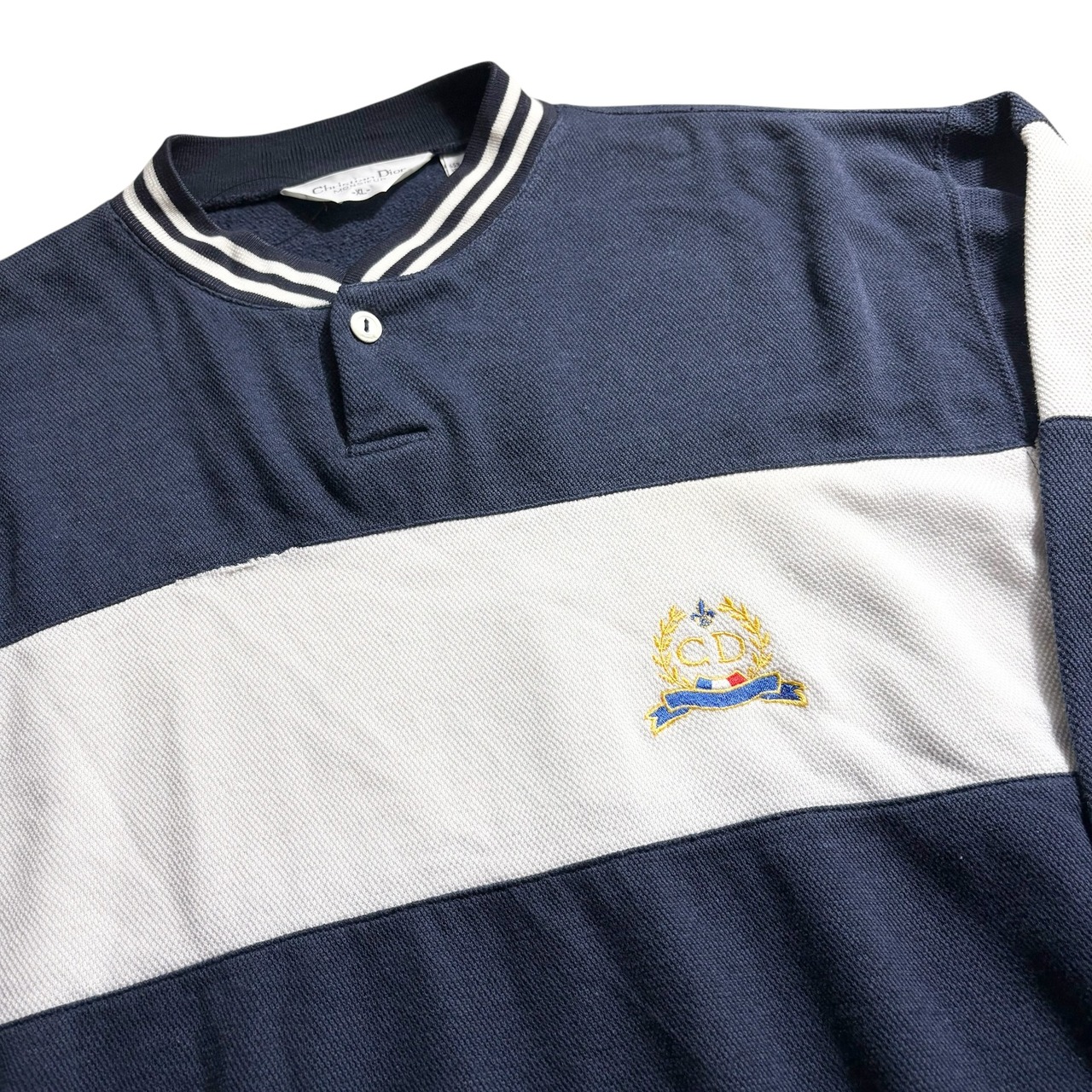 vintage CHRISTIAN DIOR henry neck pullover
