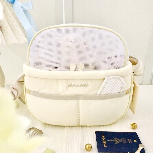 【予約】[SEORU] Cozy Valentine bag (beige)