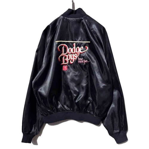 【Dodge Boys - Made In USA】Vintage Nylon Satin Jacket【1980s-】