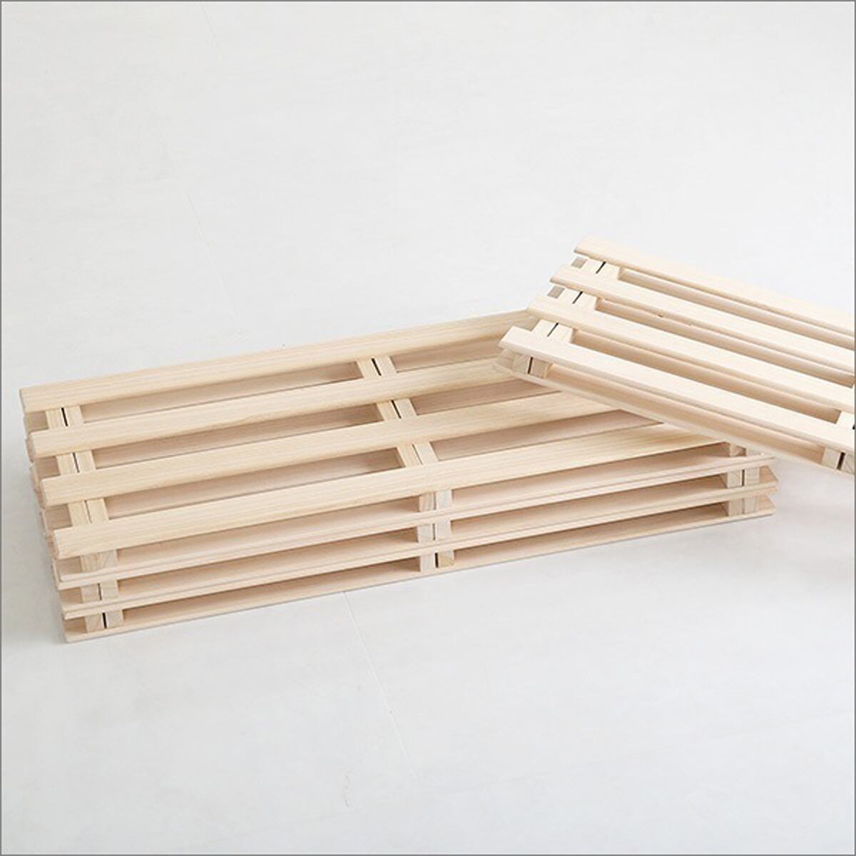 天然木使用 通気性 抗菌防カビ調湿効果 軽量押し入れ桐すのこ 8枚入り収納家具 押入れ収納 押入