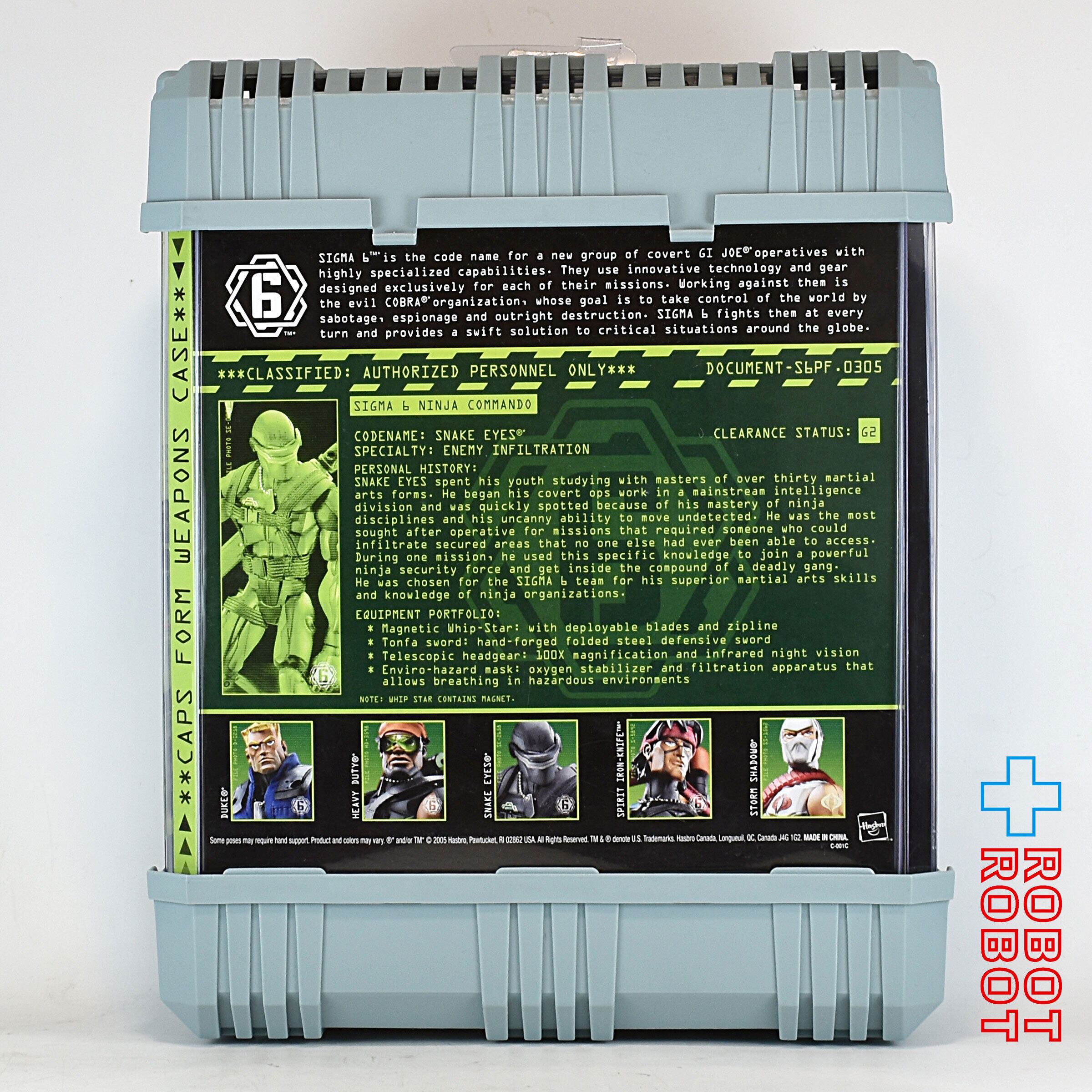 ハズブロ G.I.ジョー シグマ6 スネークアイズ アクションフィギュア 未