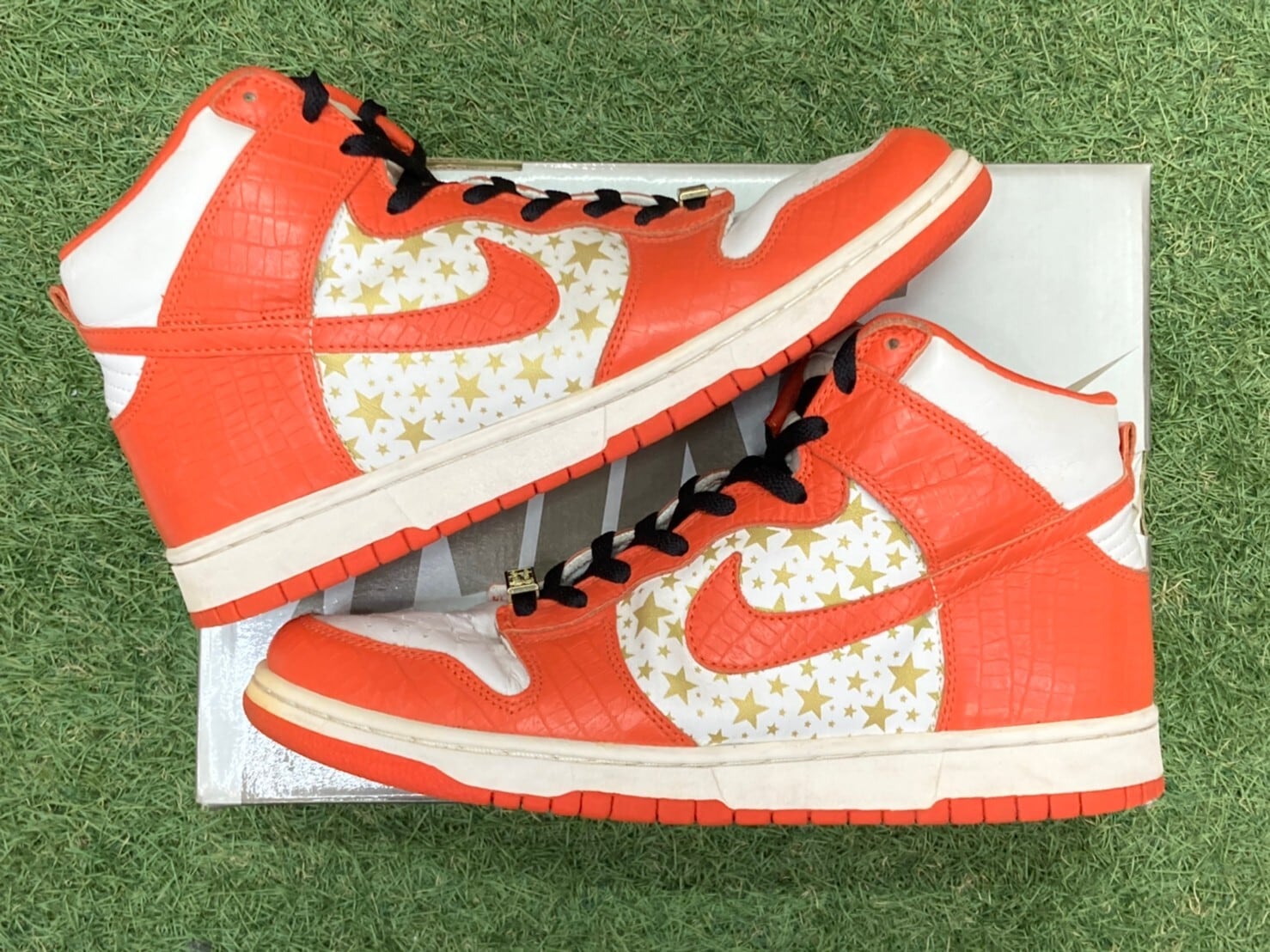 Supreme × NIKE DUNK HIGH PRO SB ORANGE 28.5cm 307385-181 