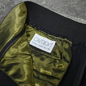 CAMLON balloon silhouette 2tuck slacks charcoal gray