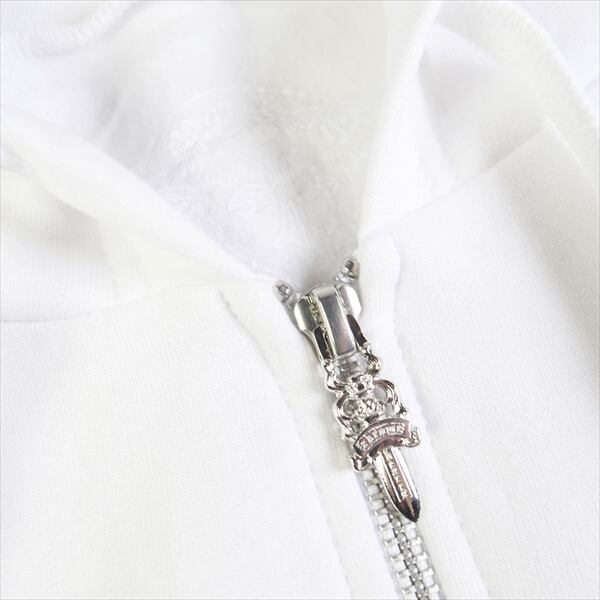 Size【L】 CHROME HEARTS クロム・ハーツ HORSESHOE ZIP HOODIE WHITE