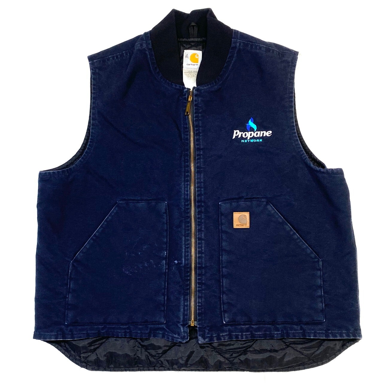 メキシコ製 Carhartt カーハート ダック地 ベスト キルティング 