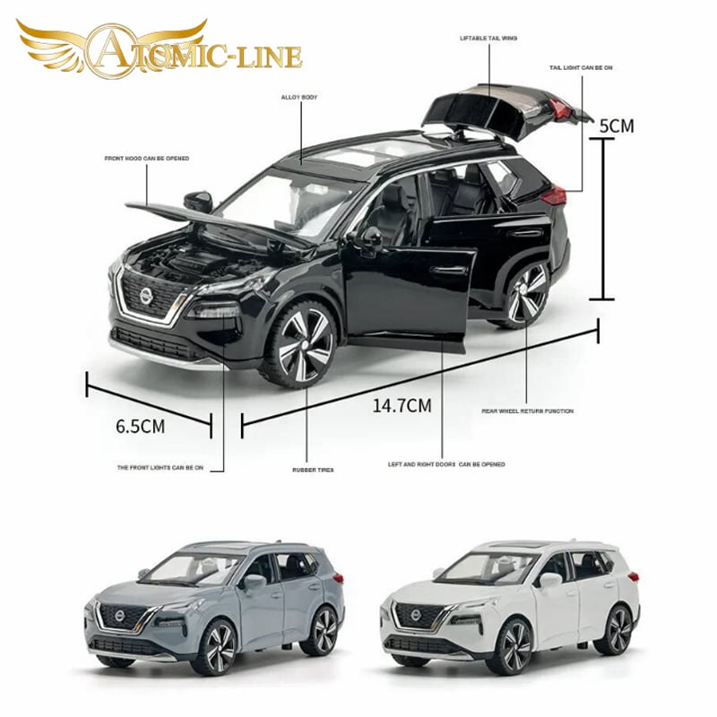 日産 エクストレイル X-TRAIL 1/32 ミニカー 全3色 ライト点灯