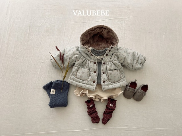 【予約/特典】valu bebe / Blanc Shirred Hooded Jumper