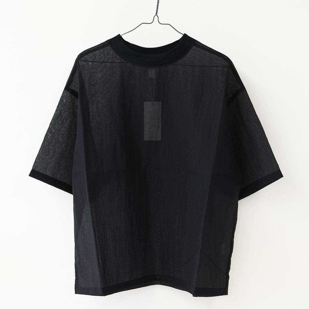 prit [プリット] ナイロンシアーペーパーリップストップ5分袖Tシャツ