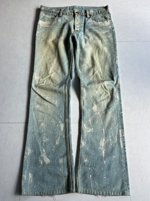 "SHELLAC" Painted Flared Denim