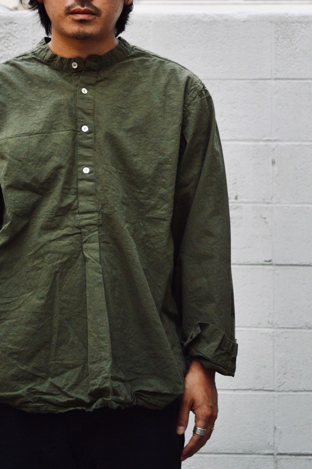 Bulgarian Army 50s reproduction sleeping shirts Dyed Olive ブルガリア軍 1950復刻モデル スリーピングシャツ euro military