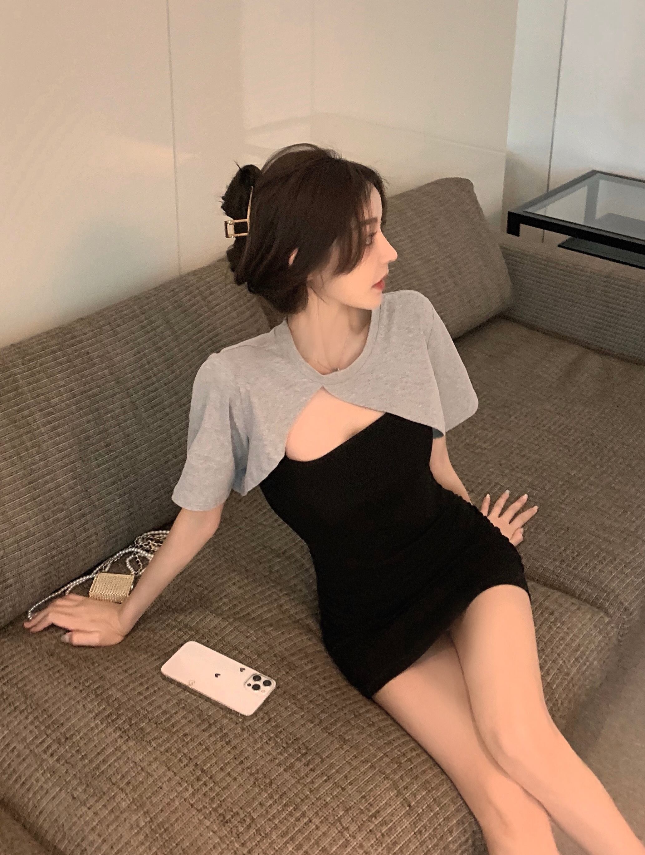 トップス スカート カラーサマードレス 夏物 ガールズファッション51372579635