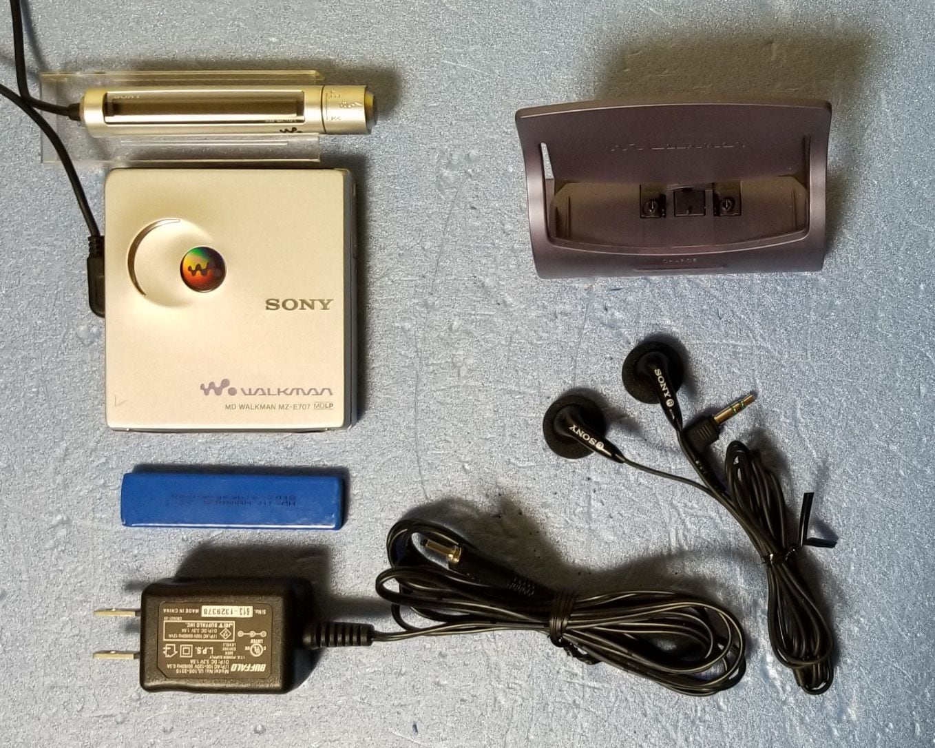 オーディオ機器 SONY MZ-E707 MDウォークマン MDLP対応 完動品 MD