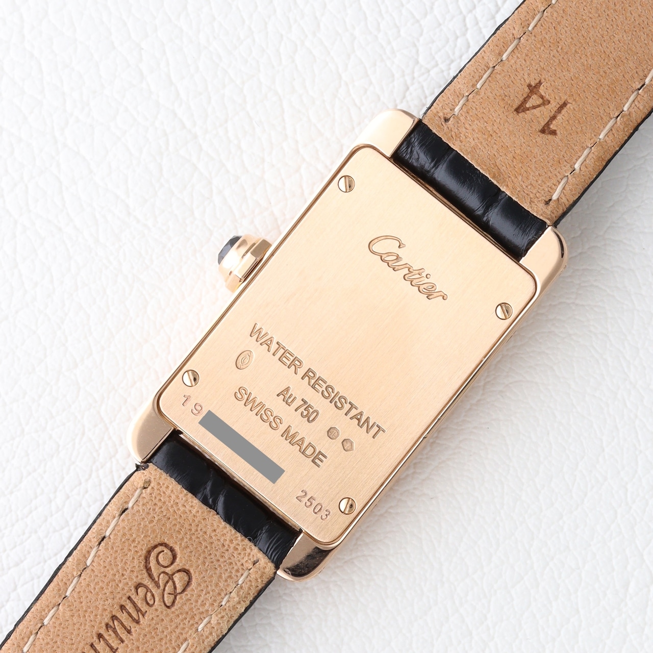 カルティエ タンクアメリカン SM RED GOLD