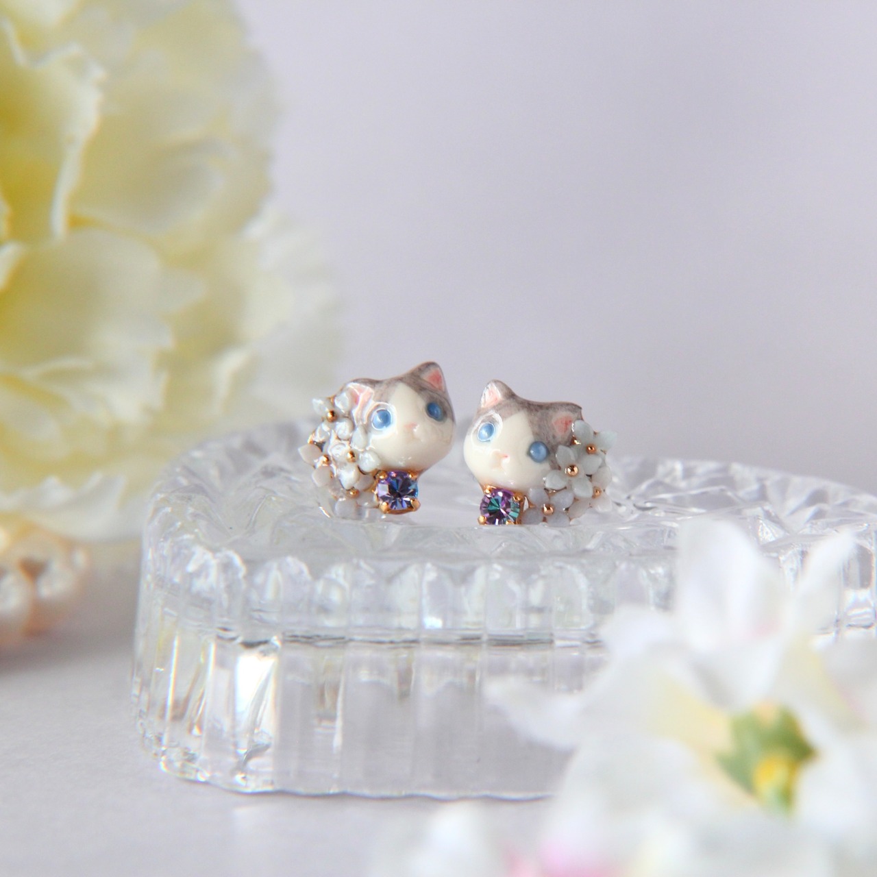 アジサイピアス/イヤリング