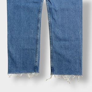 【LEVI'S】90s USA製 501 デニム ジーンズ ジーパン W33 ボタン裏 553 ボタンフライ カットオフ リーバイス 1998年 us古着