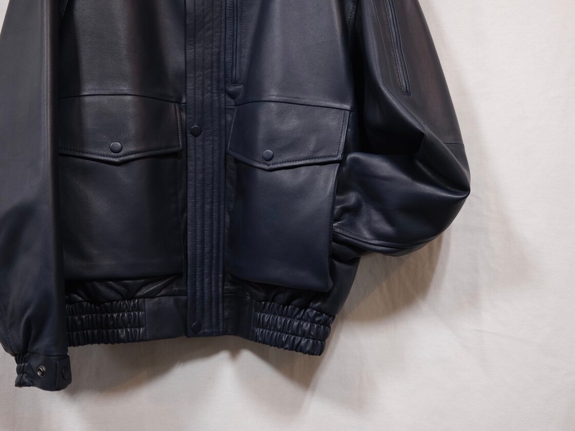 CCU” “MORGAN ”BOMBER JACKET SHEEP SKIN NAVY” | PAY ID