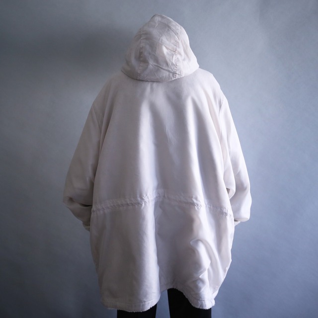 "reversible" boa fleece × shakashaka XX over silhouette hoodie jacket coat