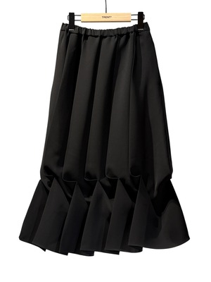【26AW | WOMEN】ENFOLD エンフォルド / スカート / DRAPE-HEM SKIRT　300JA531-1651