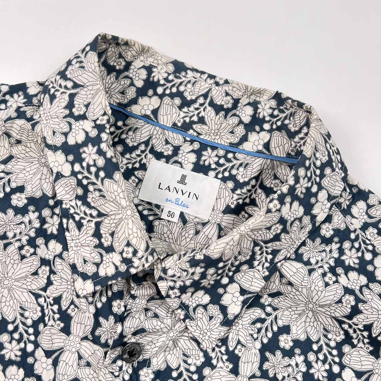 LANVIN en Bleu ランバンオンブルー 花柄 長袖シャツ 50/メンズ