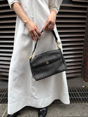 GIVENCHY / Stripe Boston Bag (O)