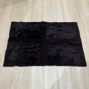 【サンプル品/限定1枚】ラコーンひざ掛け 70×100cm　ワイン（JAPAN MADE)